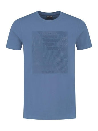 Ballin T-shirt TSHIRT WITH FRONT PRINT 23019109 36 MID BLUE