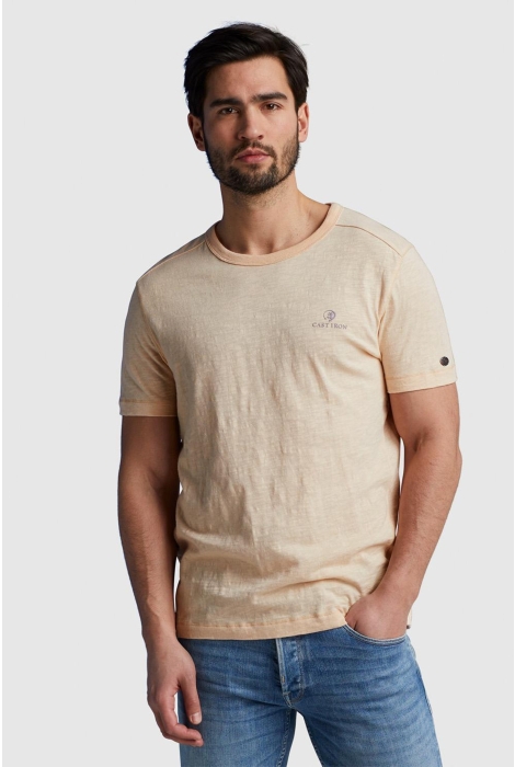 Cast Iron short sleeve r-neck cotton slub