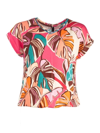 NED T-shirt NOX P SS FUCHSIA ROSE TROPICAL 23S2 MV069 05 430 FUCHSIA ROSE