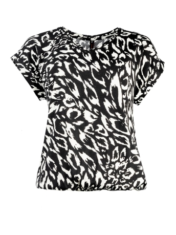 NED T-shirt NOX P BLACK PANTER WOVEN 23S2 SN021 04 900 BLACK