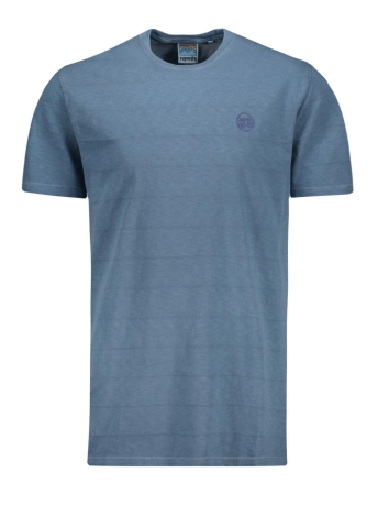 Superdry T-shirt VINTAGE TEXTURE TEE M1011570A WEDGEWOOD BLUE
