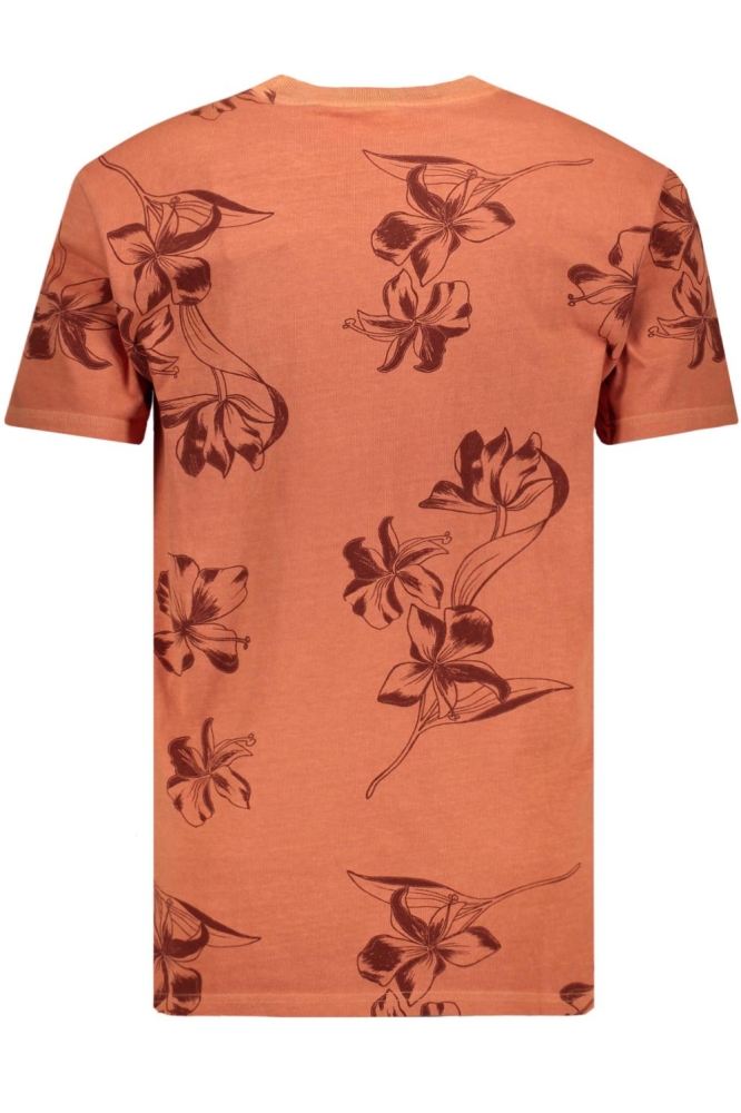 VINTAGE OD PRINTED TEE M1011571A MANGO ORANGE OVERDYE