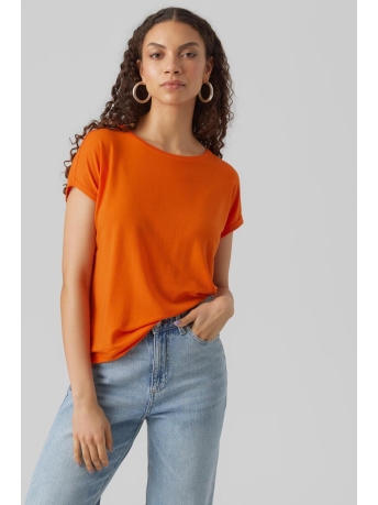 Vero Moda T-shirt VMAVA PLAIN SS TOP GAJRS NOOS 10284468 Scarlet Ibis