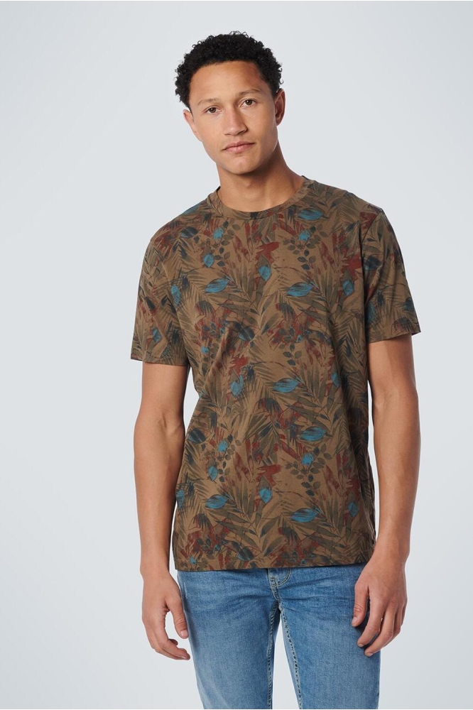 T SHIRT CREWNECK ALLOVER PRINTED 19350378 053 ARMY
