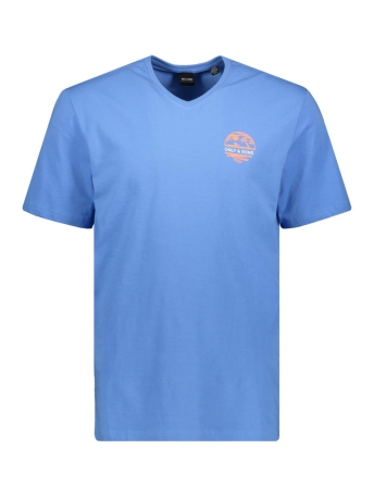Only & Sons T-shirt ONSSONS LOGO REG SS V-NECK TEE CS 22023460 MARINA
