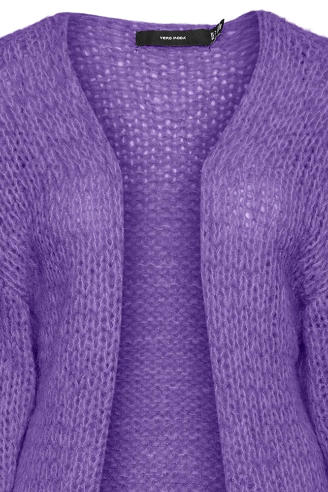 VMBELLA LS OPEN CARDIGAN GA EXP 10289983 Paisley Purple/W.PASSION