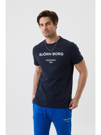 Bjorn Borg T-shirt BORG LOGO T SHIRT 10001627 NA002 NIGHT SKY