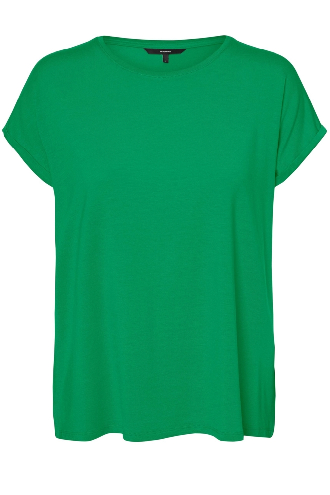 vmava plain ss top gajrs noos 10284468 vero moda t-shirt bright green