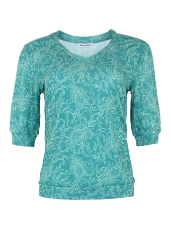 Maicazz T-shirt BIBI TOP SP23 60 015 GREEN PAISLEY