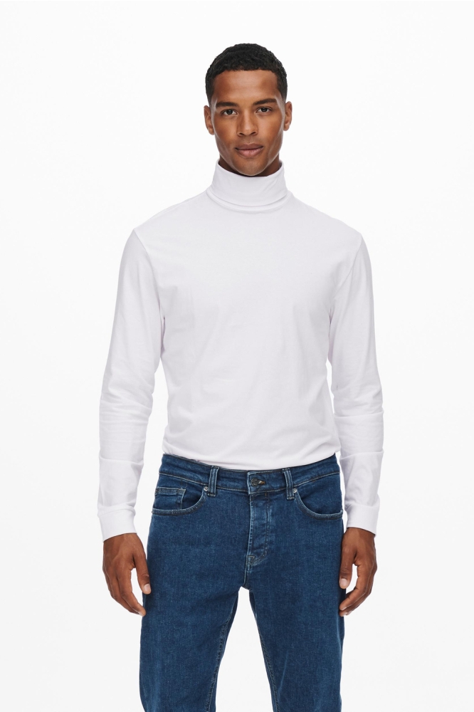 Only & Sons witte heren t-shirt
