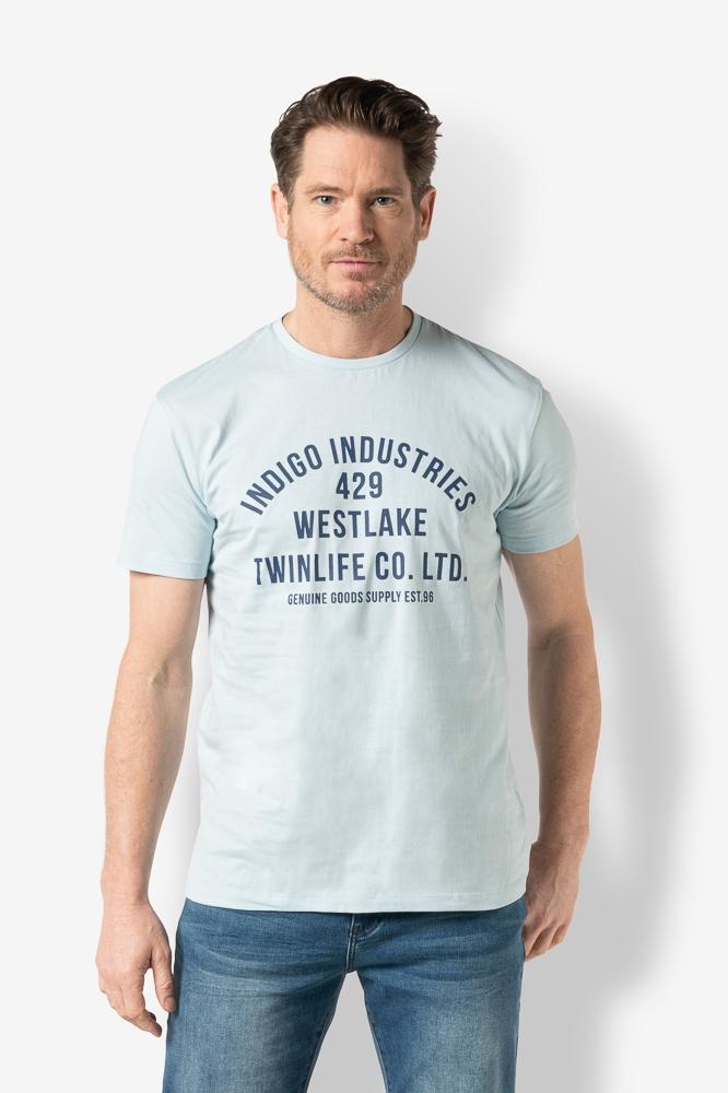 MEN TSHIRT LOGO TW32510 508 STERLING BLUE