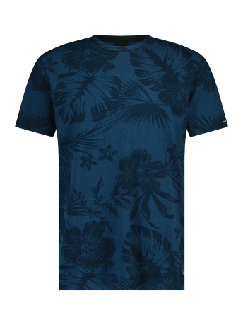 Twinlife T-shirt MEN TSHIRT BAMBOO AOP TW32505 516 NAVY PEONY