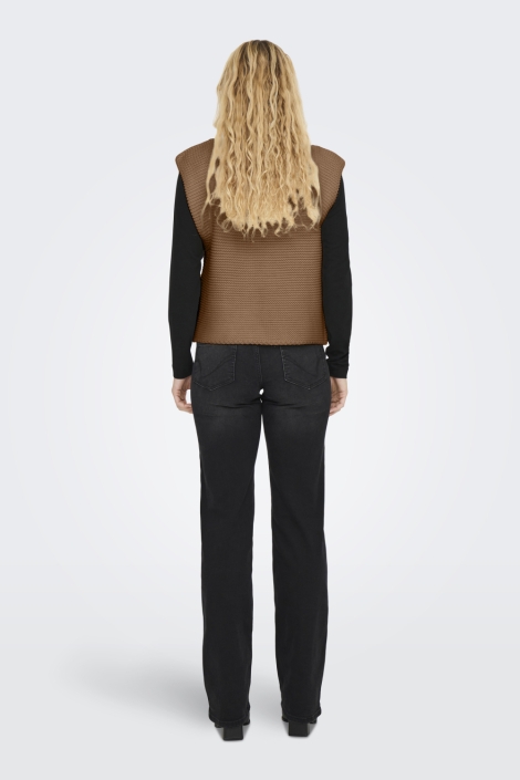 Only bruine dames gilet | Model