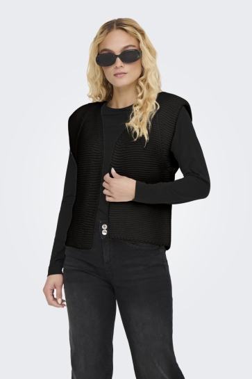 Only ONLLOUI VEST EX KNT 15307880 Black