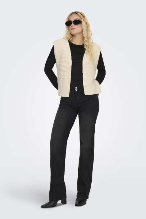 Only beige dames gilet | Model