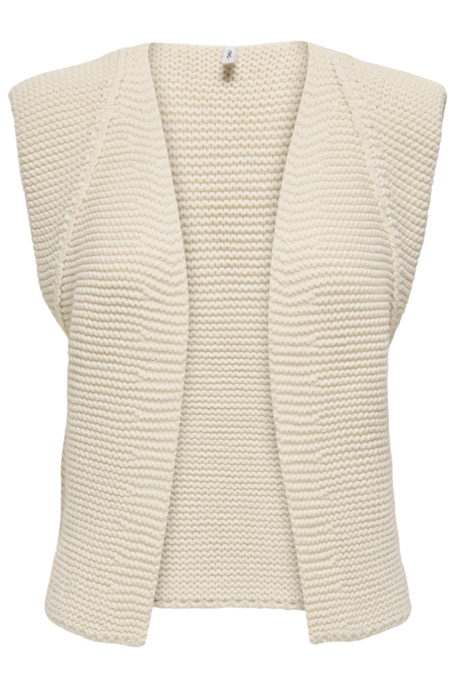 Only beige dames gilet | Vooraanzicht