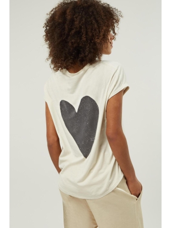 10 Days T-shirt TEE HEART 20 746 3202 1078 LIGHT SAFARI