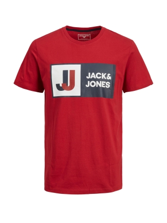 Jack & Jones Junior T-shirt JCOLOGAN TEE SS CREW NECK AW22 SN J 12216592 Chili Pepper
