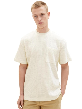 Tom Tailor T-shirt RELAXED WAFFEL TSHIRT 1036928XX12 12906
