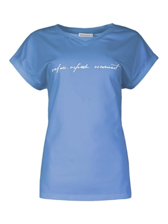 Maicazz T-shirt EQUAL T-SHIRT SP23 75 324 SPRING BLUE