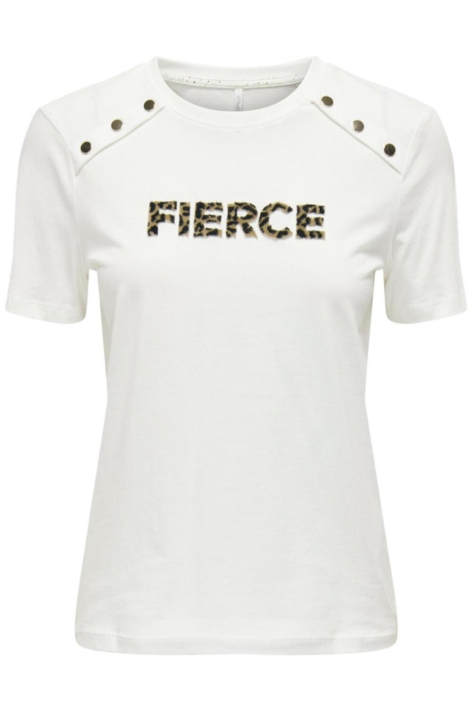 ONLMARY REG S/S TEXT ANIMAL TOP BOX 15291477 CLOUD DANSER/FIERCE