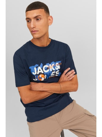 Jack & Jones T-shirt JCODUST TEE SS CREW NECK NOOS 12240276 NAVY BLAZER