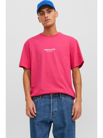 Jack & Jones T-shirt JORVESTERBRO TEE SS CREW NECK NOOS 12240121 FUCHSIA ROSE