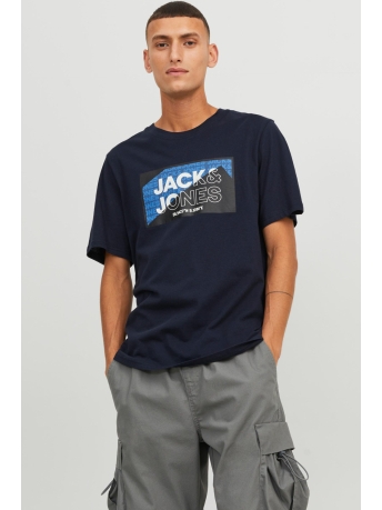 Jack & Jones T-shirt JCOLOGAN TEE SS CREW NECK AW23 12242492 NAVY BLAZER
