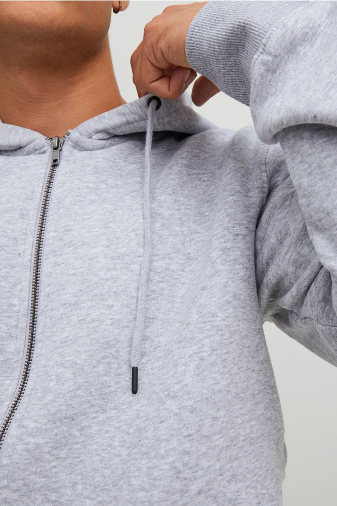 Jack & Jones grijze heren vest | Close up