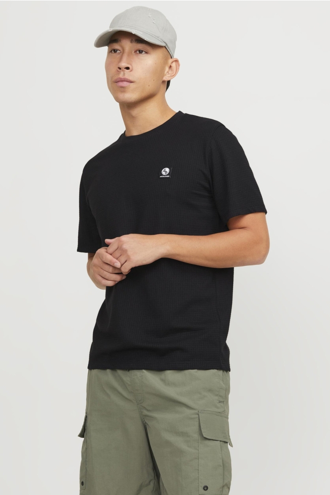 JCOSTRUCTURED TEE SS CREW NECK SMU 12245633 Black