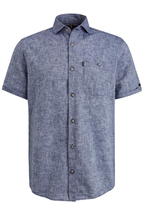 Vanguard short sleeve shirt linen cotton bl