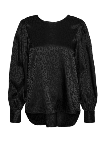 Vero Moda Blouse VMELOTTA L/S V-NECK TOP WVN BTQ 10298596 Black