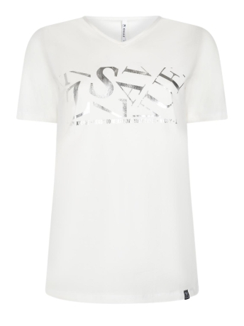 Zoso T-shirt MICKEY SHIRT WITH PRINT 231 0005 OFF WHITE