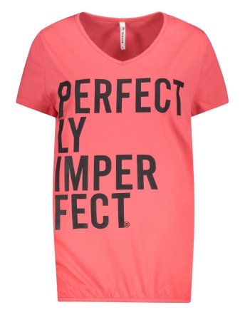 Zoso T-shirt PERFECT T SHIRT WITH PRINT 231 0400/0008 PINK/NAVY