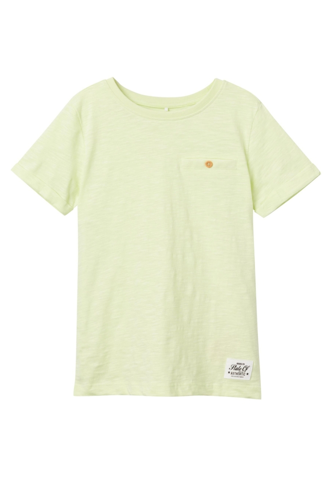 NKMVINCENT SS TOP F NOOS 13201047 Lime Cream