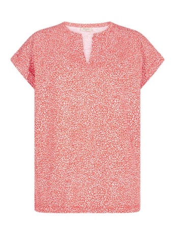 Freequent T-shirt FQVIVA TEE 202502 CHERRY TOMATO W BRILLIANT W