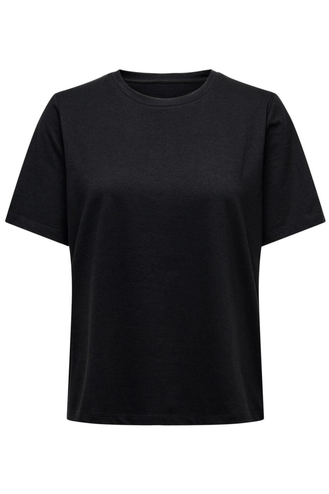 Only zwarte dames t-shirt | Vooraanzicht