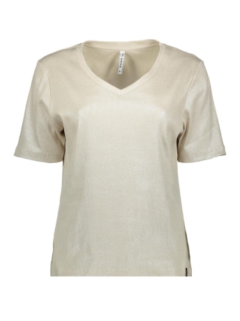 Zoso T-shirt JOAN COATED RIB T SHIRT 232 0132 OATMEAL