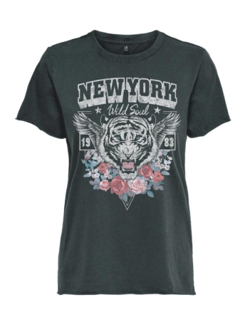 Only T-shirt ONLMOLLY LIFE REG S/S TOPBOX CS JRS 15313447 PHANTOM NEW YORK