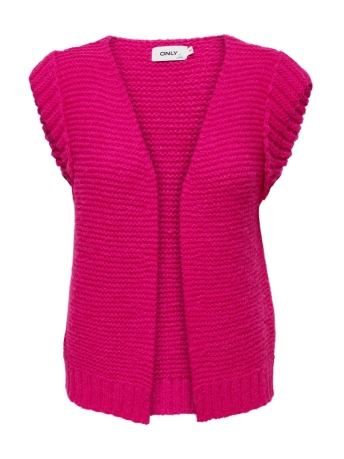 Only Vest ONLALA LIFE SL OPEN VEST KNT 15310570 Fuchsia Purple