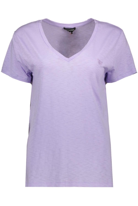 studios slub emb vee tee w1011181a superdry t-shirt light lavender purple