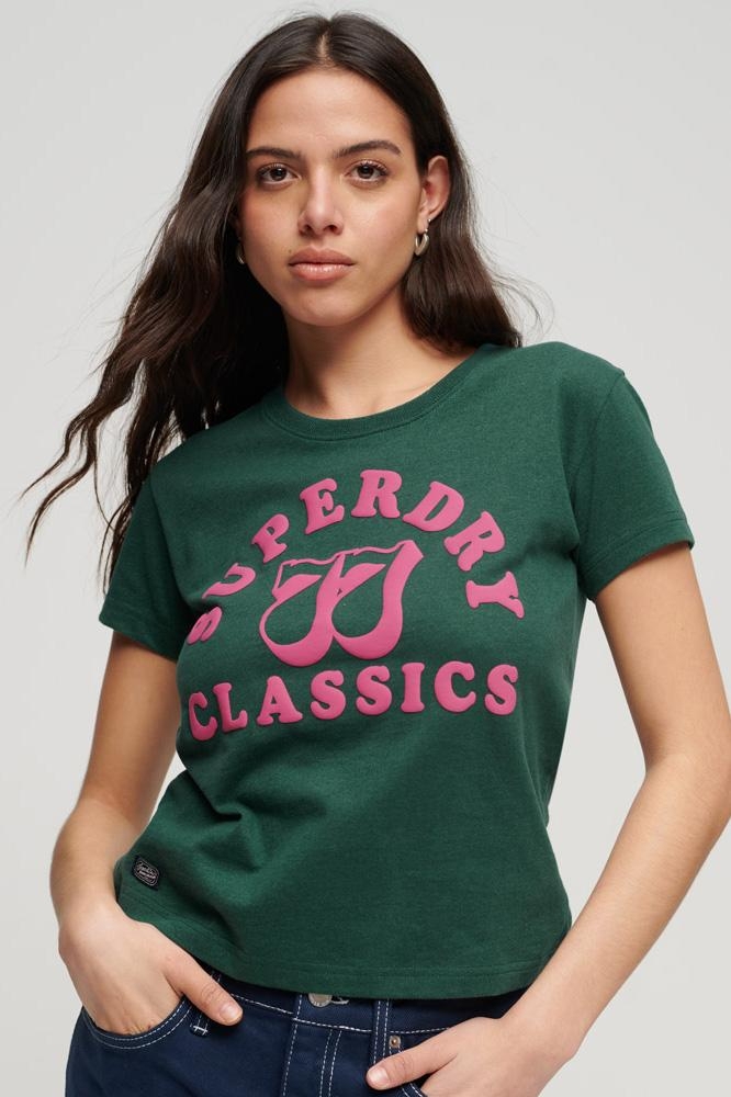 ARCHIVE NEON GRAPHIC T SHIRT W1011236A BENGREEN MARL