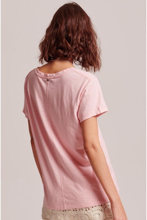 studios vee slub grey pink superdry tee w1011181a emb t-shirt