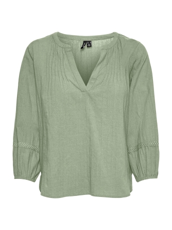 Vero Moda Blouse VMLINE 3/4 V-NECK TOP WVN RPT 10302334 RESEDA