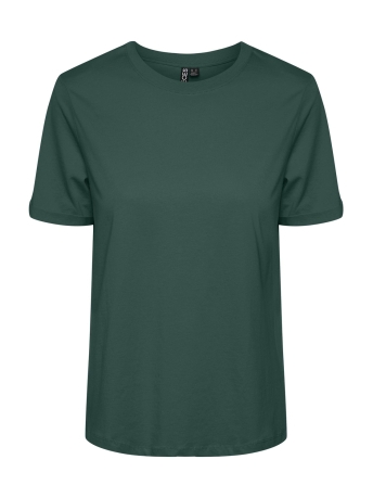 Pieces T-shirt PCRIA SS FOLD UP SOLID TEE NOOS BC 17086970 Trekking Green