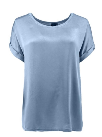 FOS Amsterdam T-shirt TIENUS UNI SATIJN 6538 420 JEANS