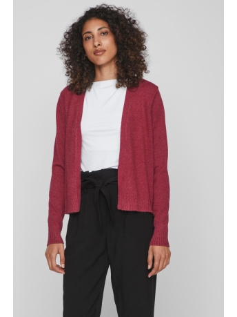 Vila Vest VIRIL SHORT L/S KNIT CARDIGAN-NOOS 14060800 BEET RED/DARK