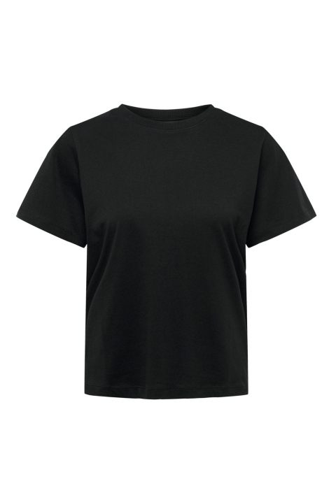 Jacqueline de Yong zwarte dames t-shirt | Vooraanzicht