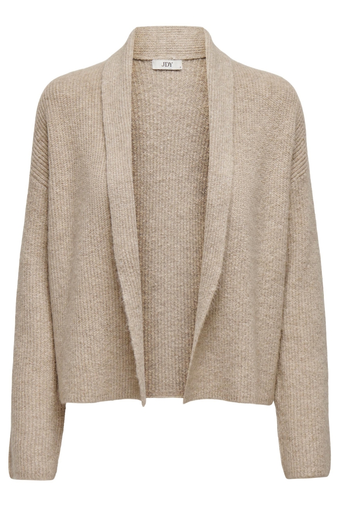 JDYHUDSON LIFE L/S OPEN CARDIGAN KN 15312016 SIMPLY TAUPE
