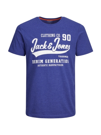 Jack & Jones T-shirt JJELOGO TEE SS O-NECK 1 COL MEL AW2 12238252 Bluing/Melange